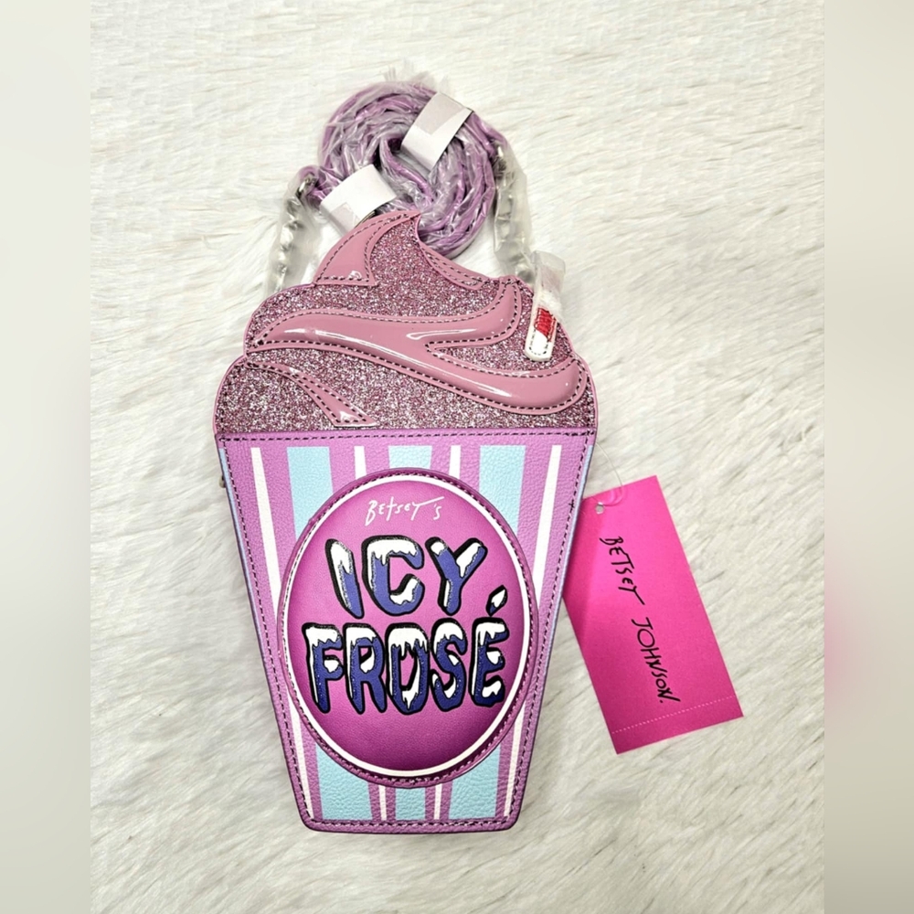 Betsey Johnson Icy Frosé Crossbody Purse